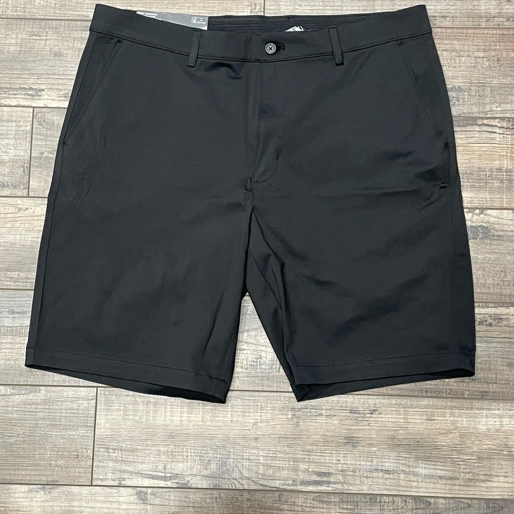 Greg Norman Collection Black Flat Front Shorts